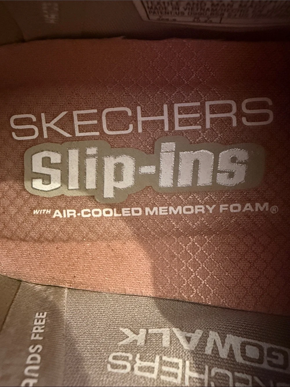 Skechers GOwalk Slip-On gold Sneakers comfortable slipon walking athleisure sz 6